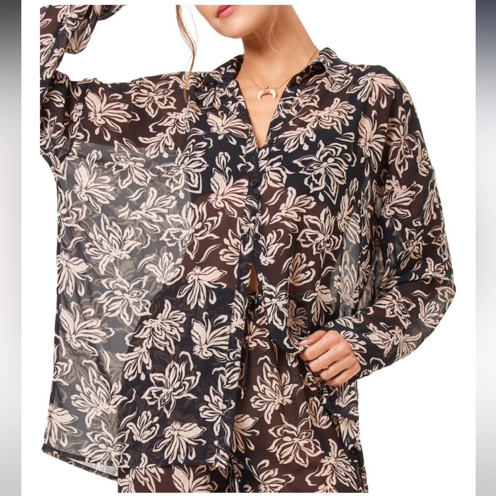L Space Catalia Cover Up Top